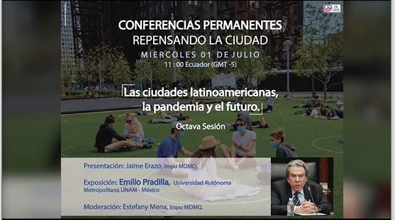 Imagen de la conferencia, presentación ecuador.